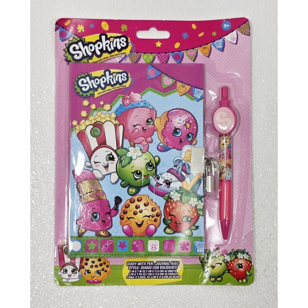 Shopkins Diary Journal Set New In Box